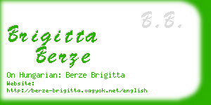 brigitta berze business card